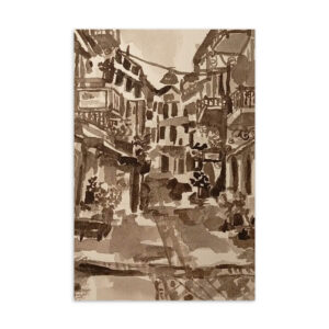 Art card - Greek Village