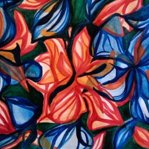 Art Card - Colored Floral