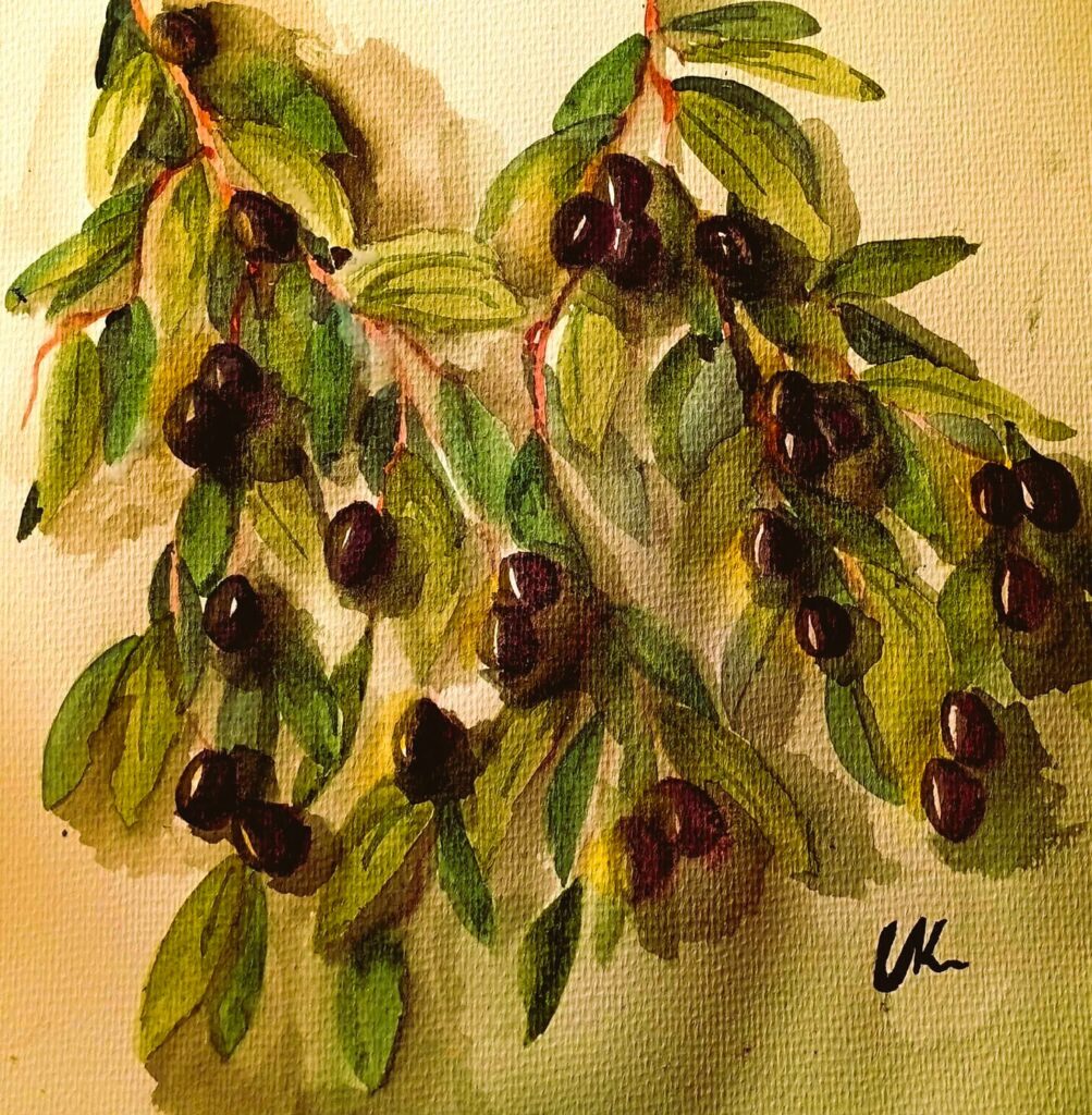 Art Card - Olive Tree
