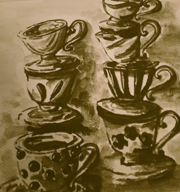 Art Card - Vintage Cups