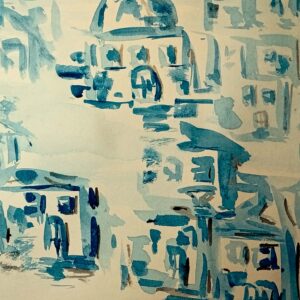 Art Card - Blue Village