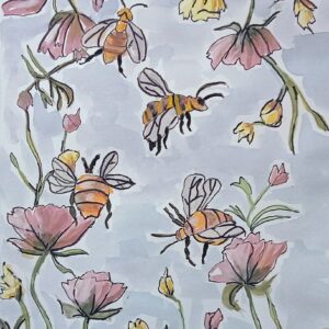 Children's Art Card - Busy Bees